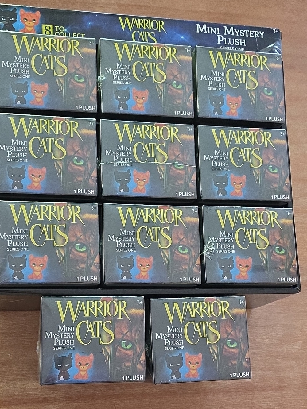 Warrior Cats Sealed Series One Full DISPLAY + 2 Mini Mystery Plush